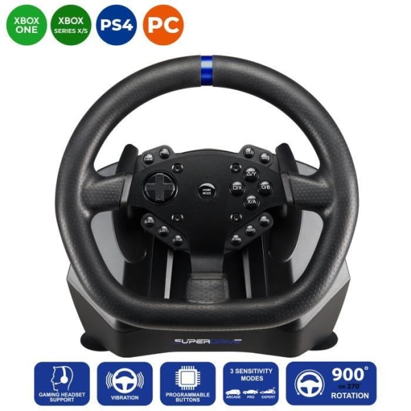 Superdrive - SV950 racinghjul med pedaler och växlare Xbox Serie X/S, Switch, PS4, Xbox One, PC