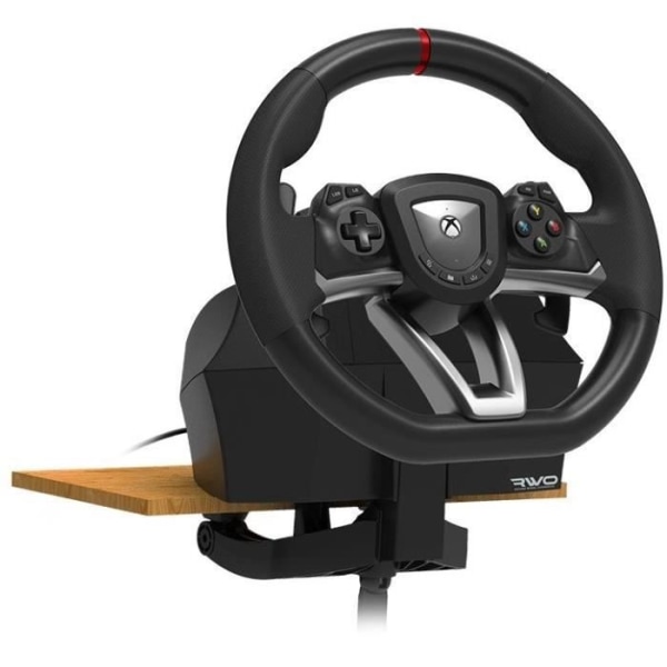 Racing Wheel Overd Drive - HORI - PC, Xbox One och Series X|S - Pedaler ingår - Svart