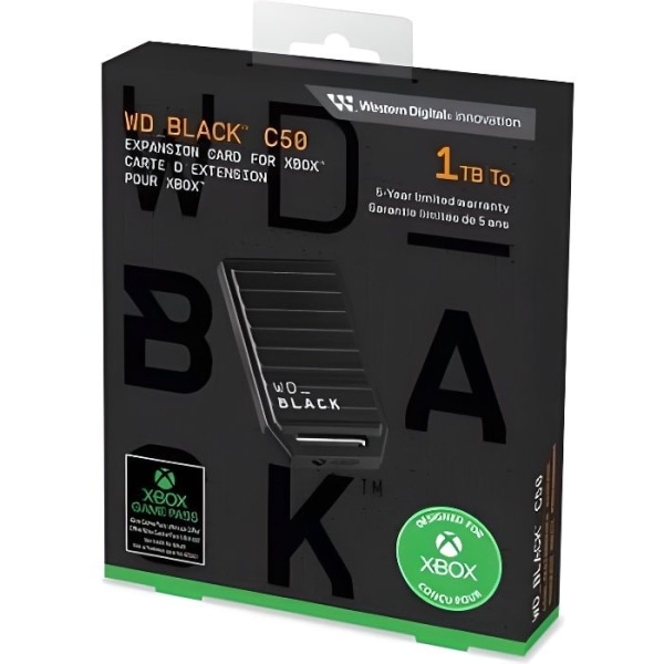 SanDisk WD Black C50 1TB Extern Solid State Drive för Xbox Black