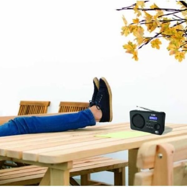 CGV DR5+ KANNETTAVA DIGITAALINEN FM- JA DAB+-RADIO (MUSTA)