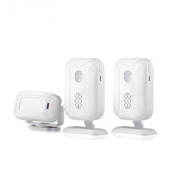 Pack 2 Trådlösa dörrklockor + Darho infraröd rörelsesensor - dörröppningslarm