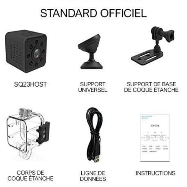 Mini kamera HD WiFi - HD4K - Modell KL-2515 - 1080P - Vattentålig IP67 - Nattvision