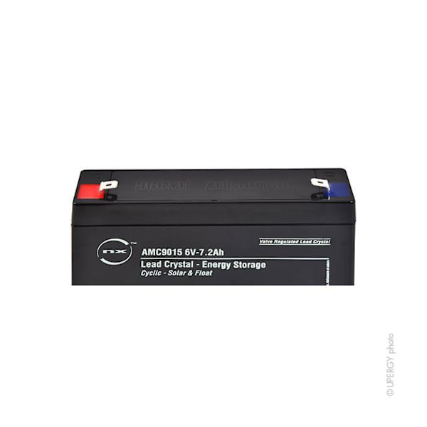 Batteri - Blykrystal - 3-CNFJ-7.2 - 6V - 7.2Ah - Vandtæt