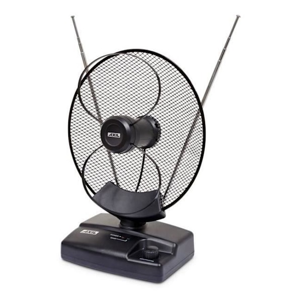 Sisäantenni - KONIG - UHF/VHF - Voimakkuus 42dB - Anti 4G - Musta väri Svart