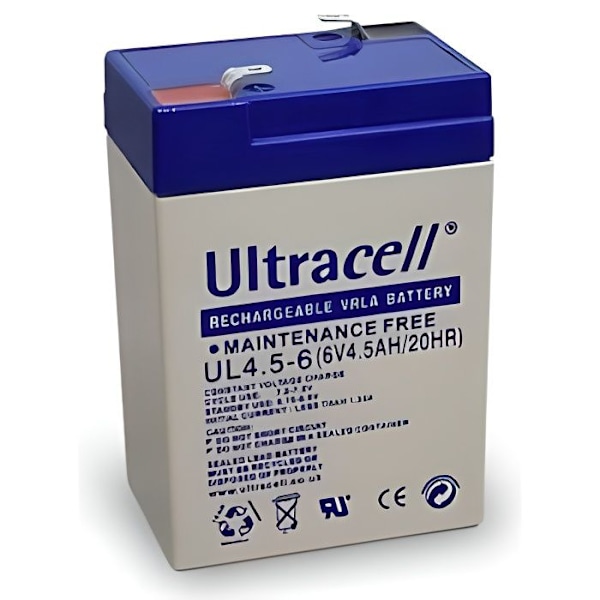 Alpexe®-lyijyakku (UltraPile) 6 V 4,5 Ah (Faston 187