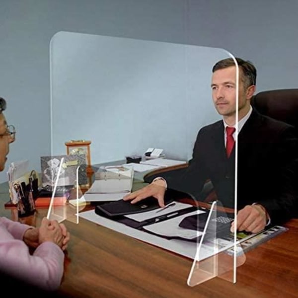 SKÄRMGLAS Transparent PLEXIGLAS Skyddsbänk 65X65CM Hem RECEPTION SIDAN Separation HYGIAPHONE A02 Shield
