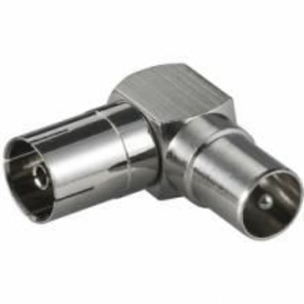 Vinklet Tv-Sat adapter Quick plug-F m-f