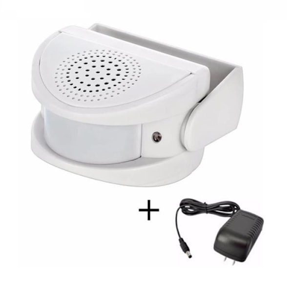 Dørklokke Trådløs indgang IR PIR Bevægelsesdetektor 4-6m Home Store Alarm + Inkluderet 32 sange