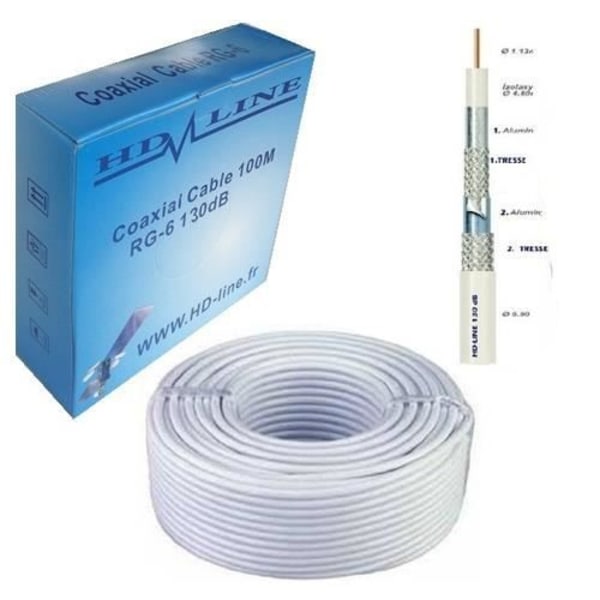 HD-LINE KOAKSIAALIKAAPELI PRO 130dB 100M