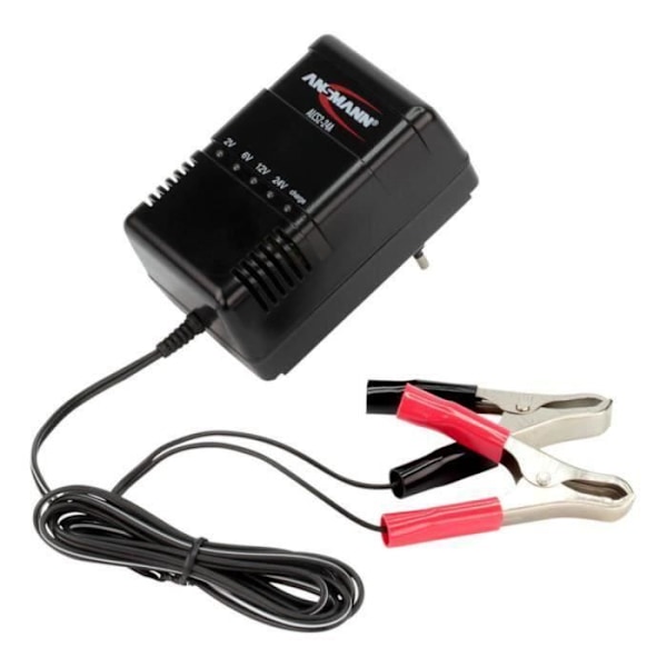AUTOMATISK OPLADER TIL BLYSYRE BATTERI 2-24V (2AH – 24 AH) - ANSMANN ALCS 2-24A - AUTOMATISK BATTERISPÆNDINGSJUSTERING