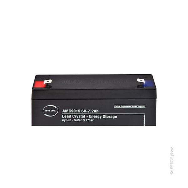 Batteri - Blykrystal - 3-CNFJ-7.2 - 6V - 7.2Ah - Vandtæt