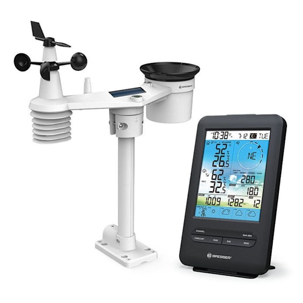 4CAST WiFi vejrstation 4 dage - BRESSER - 7-i-1 udendørs sensor schwarz