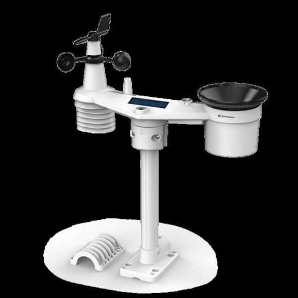 WiFi väderstation - BRESSER - 4CAST 4 dagar - utomhus sensor 7-i-1 - noggranna prognoser - luftkvalitet schwarz