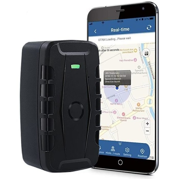Vattentät magnetisk bil GPS Tracker 20000mAh - WINNES - TK918C - Hög precision - Realtidsspårning