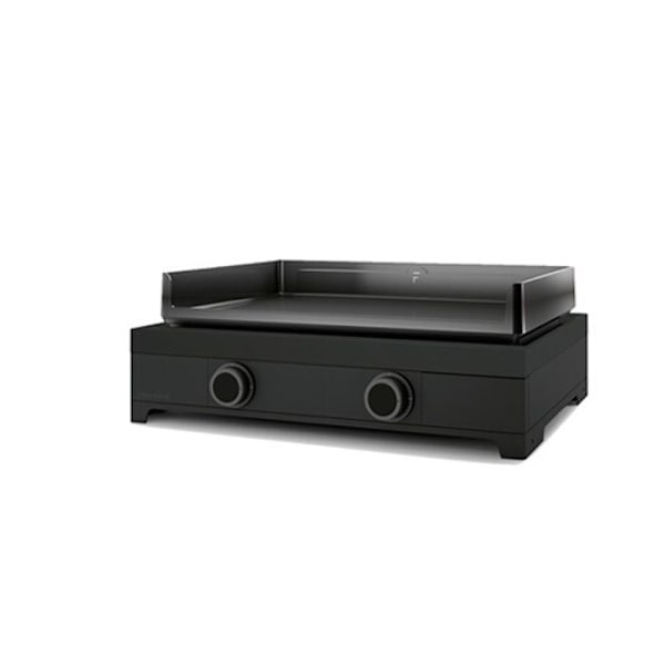 Plancha - FORGE ADOUR - MODERN G 60 A N - 2 Brennere - Gas butan eller propan - 60,5 x 42 cm Sort