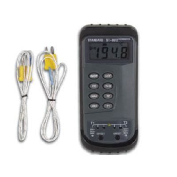 2-kanals digital termometer dvm1322 50°c till 13