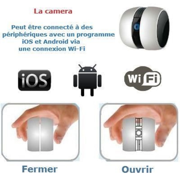 WIFI-vakoilukamera - IOS- ja Android-yhteensopiva