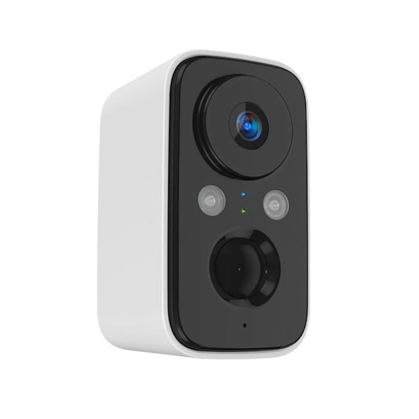 Inomhus utomhusbatterikamera Full HD P990432 + 128G Micro SD-kort - 1080P Wifi Rörelsedetektering Night Vision