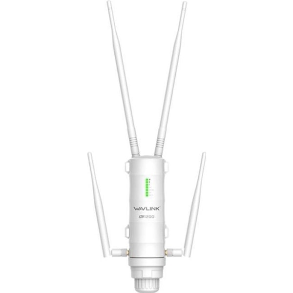 WAVLINK AC1200 Udendørs Wifi Repeater/Extender/High Power Dual Frequency Access Point med PoE-antenner