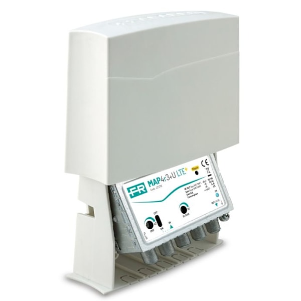 Kohokapasiteetti 1 sisääntulo UHF 27 dB säädettävä C21-60 Erityinen 4G+ virtalähde PSU342