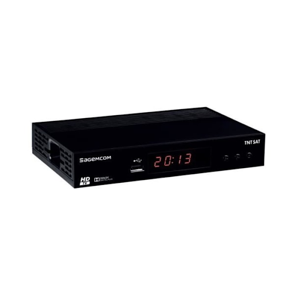 65 cm stål parabolsæt + altanbeslag + enkelt LNB + DS81 TNTSAT-dekoder + HDMI-kabel + pointer + 25 m koaksialkabel + 2 F-stik