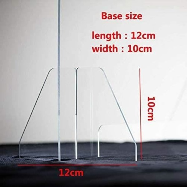 NÄYTTÖLASI Läpinäkyvä PLEXIGLASS Suojaus 35X45CM LASKI Kotiin VASTAANOTIN PUOLI Erotus HYGIAPHONE A01 Shield