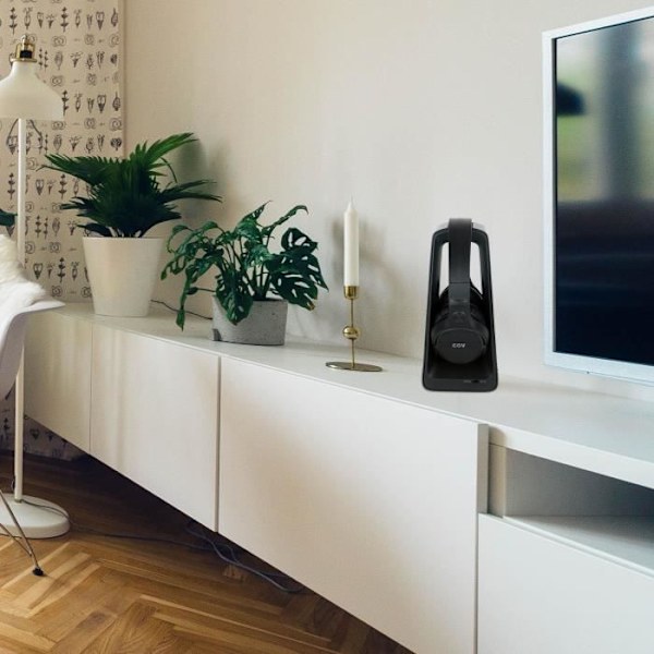 Langattomat TV- ja Hifi-kuulokkeet - CGV - PRELUDE 2 Duo - Musta - RCA, jack 3,5 mm, OPTINEN - 8h akunkesto Svart