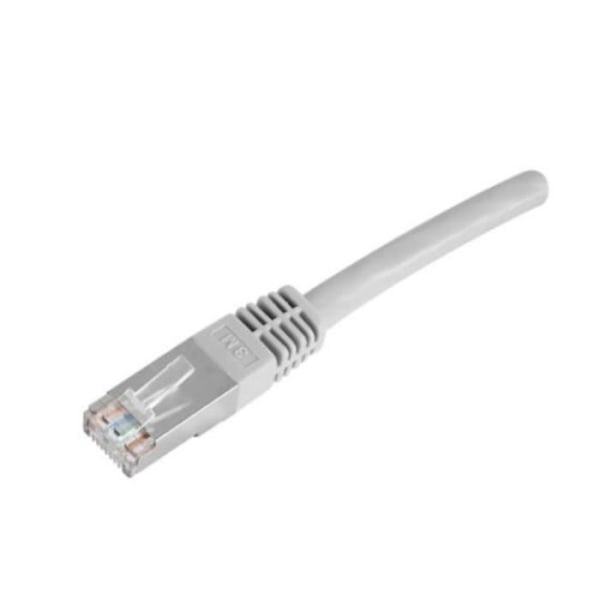 Ethernet-kaapeli RJ45 uros / RJ45 uros johto, F / UTP Cat 5E PVC, harmaa, 5 m, PoE / PoE+ yhteensopiva