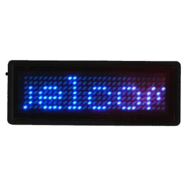 Programmerbar blå LED-badge