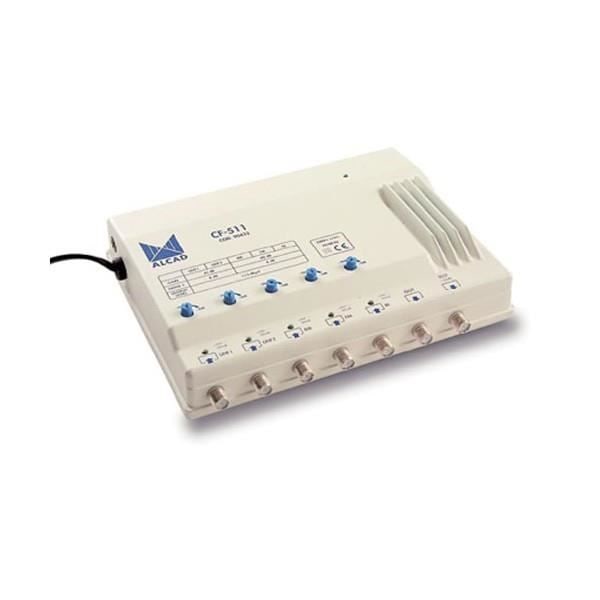 Multibandsförstärkare - ALCAD - CF511 - 5 ingångar - 2 utgångar - 45dB