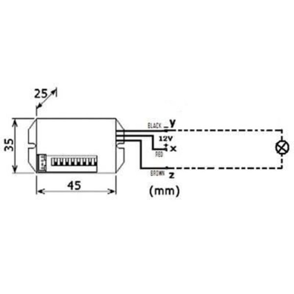Infrapuna pir-liiketunnistimessa 12v pir416 on sisään