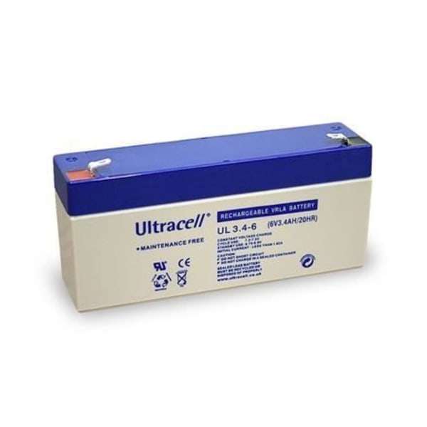 Alpexe®-lyijyakku (UltraPile) 6 V 3,4 Ah (Faston 187