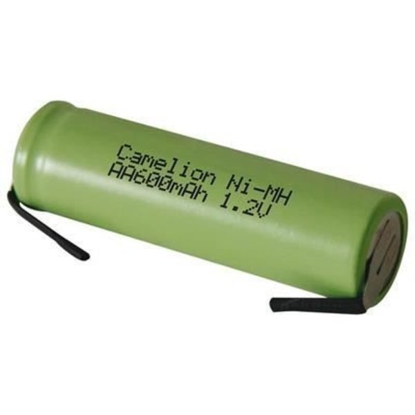 Ni mh 1.2v 600mah 600rs uppladdningsbart batteri