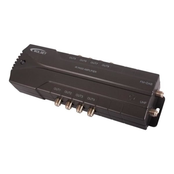 RF-forstærker - Wolsey - LTE 8-vejs - IR-pass - Sort farve - 8 udgange