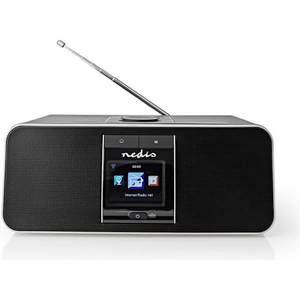 Radio Internet - NEDIS - 42 W - DAB+ - FM - Bluetooth - Silver/Svart Silver/svart