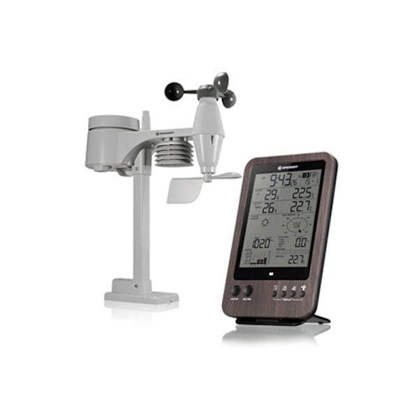BRESSER 5-i-1 vejrstation med udendørs sensor - Sort sort