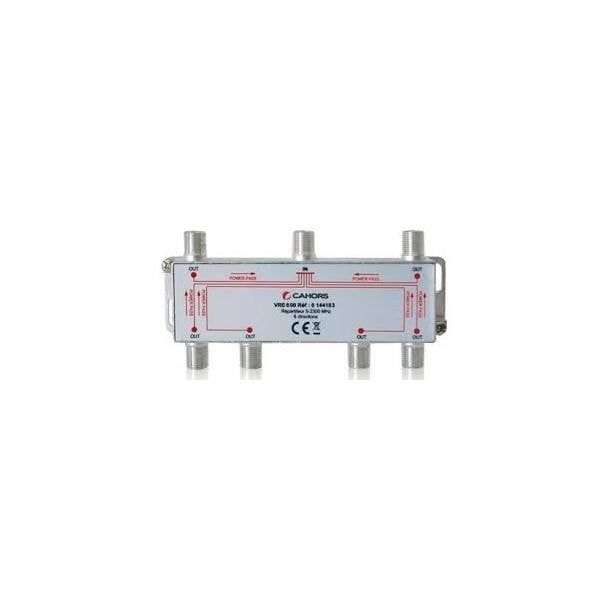 CAHORS VRE 600 6-vejs splitter 5-2300 MHz TNT Satellit