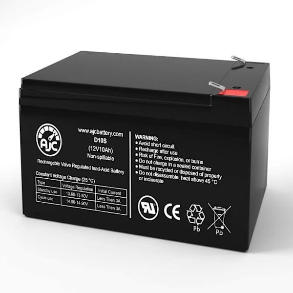 Simplex-vaihtoakku 112-133 12 V10 Ah Hälytin
