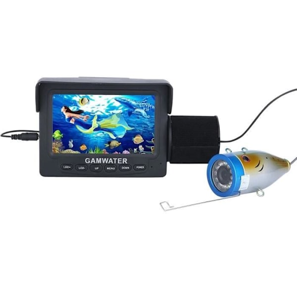 Kalastusdetektori - OPTEX - 4.3" Videokamera - 1000 TVL - 12 LED IR - 15M Färg färg