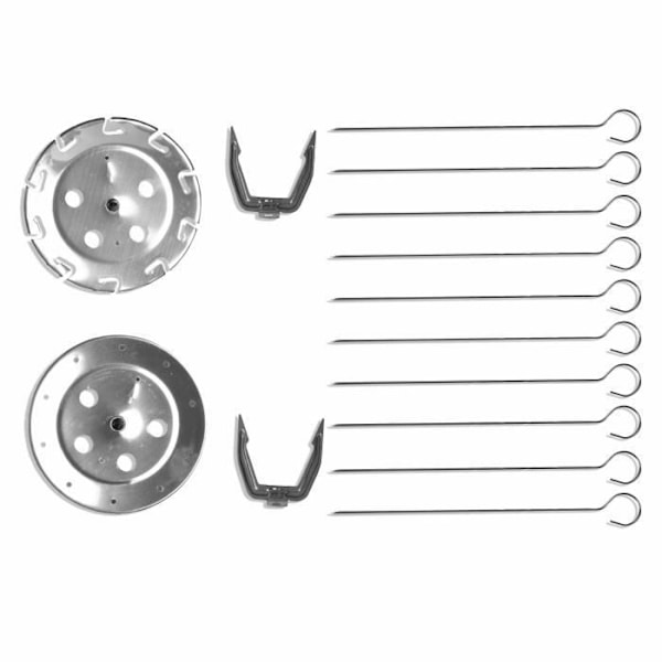 Pystyrivgrilli - LIVOO - DOM323 - 1500W - Jopa 2,5 kg - 1 keskivarta ja 10 vartta, 23 cm - Ajastin ja 360° kierto