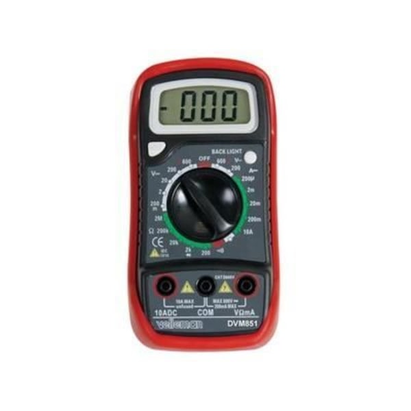 Digitalt multimeter lcd display 3 1 2 10a dvm85