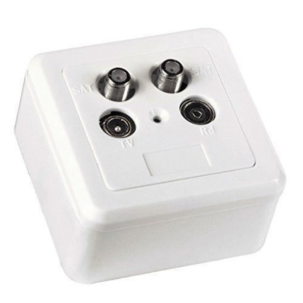 Thomson KCT1713 Twin Satellite Socket Vit