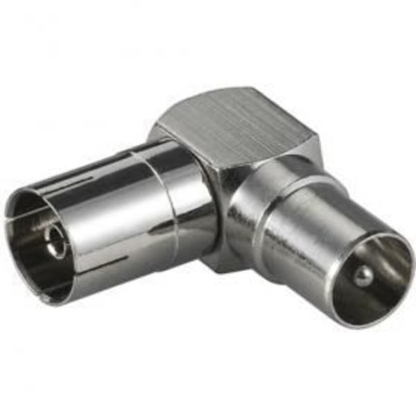 Vinklet Tv-Sat adapter Quick plug-F m-f