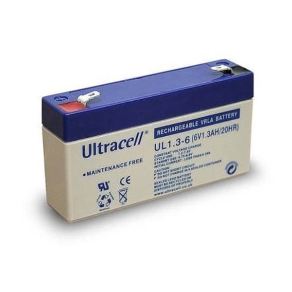 Alpexe® blybatteri (UltraPile) 6 V 1,3 Ah (Faston 187