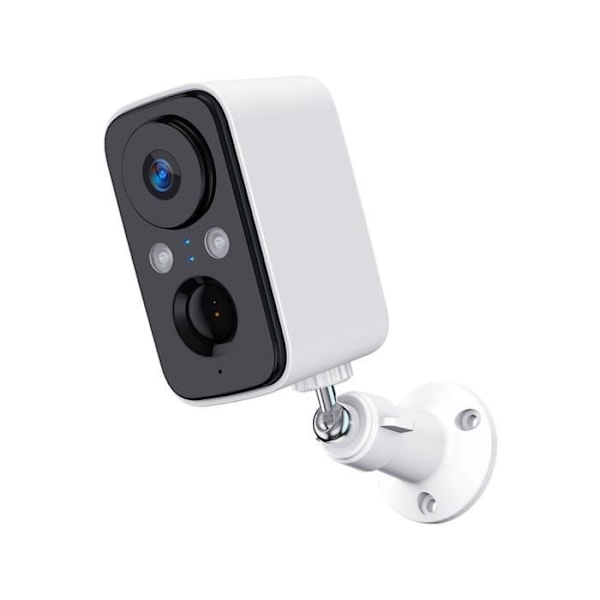 Inomhus utomhusbatterikamera Full HD P990432 + 128G Micro SD-kort - 1080P Wifi Rörelsedetektering Night Vision