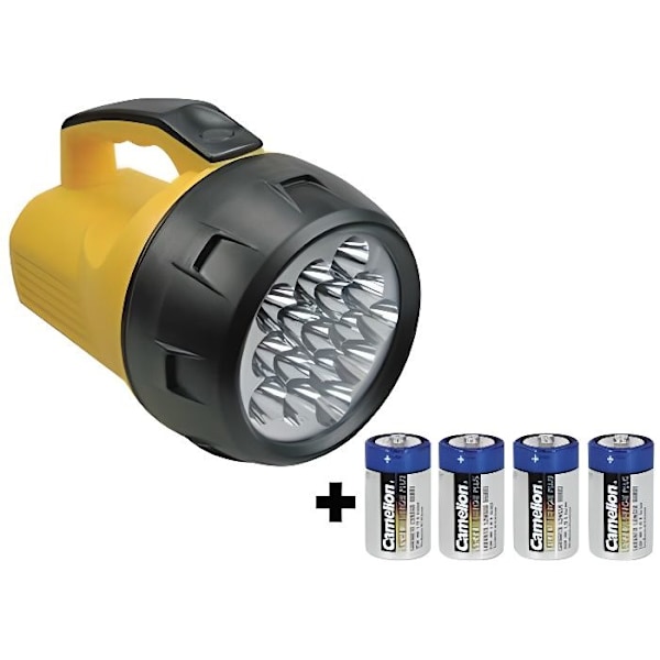Kraftfull ficklampa handstrålkastare 16 led zll4d e