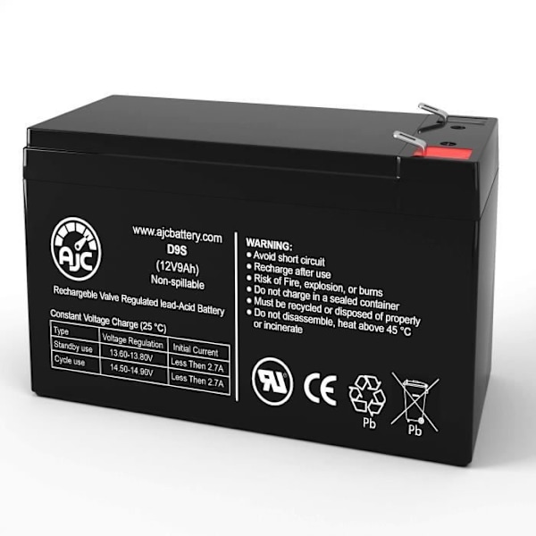 UltraTech IM-1240 12 V9 Ah larmbytesbatteri