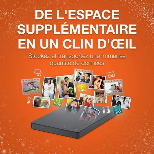 Seagate Basic STJL2000400 2 TB HDD 2,5" ulkoinen kiintolevy - harmaa - USB 3.0
