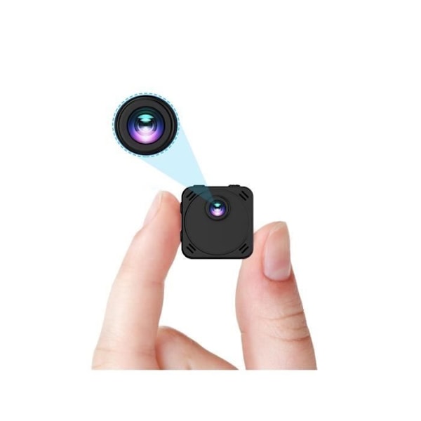 Mini intelligent trådlös infraröd övervakningskamera 170° vision 4K HD 1080P WIFI och DV, dag/natt + Micro SD 128GB