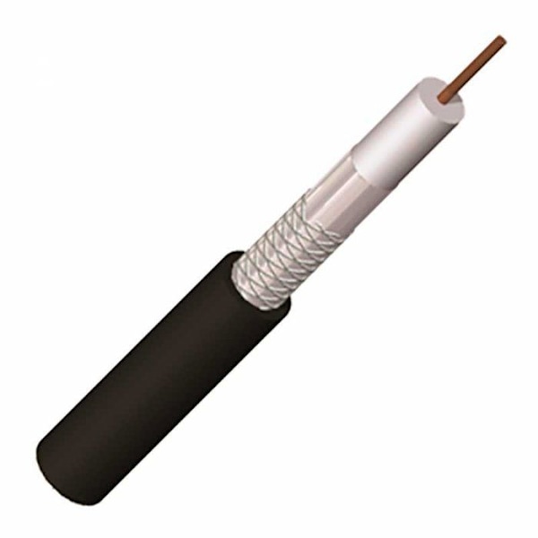 Kabel koaksial 11patc sort - PE klasse A 250m Triax 731080